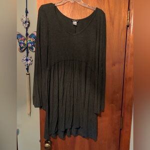 VENUS Charcoal Long Sleeve Dress